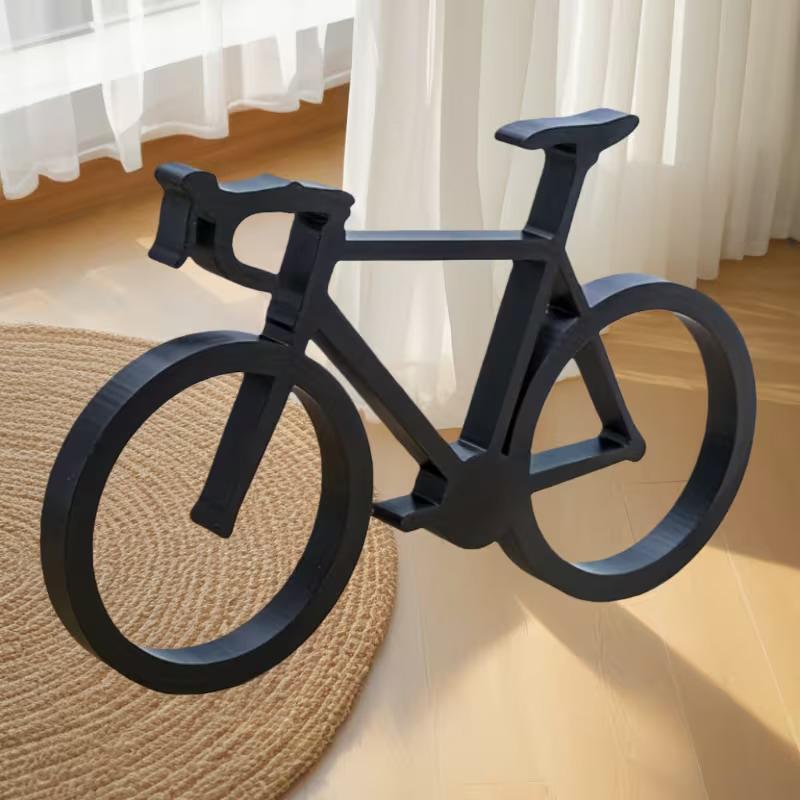 Desk Setup Minimalist - 自転車彫刻 3Dプリント ミニマリストバイクアート モダンサイクリングデコレーション テーブルデスク棚飾り サイクリストへのギフト