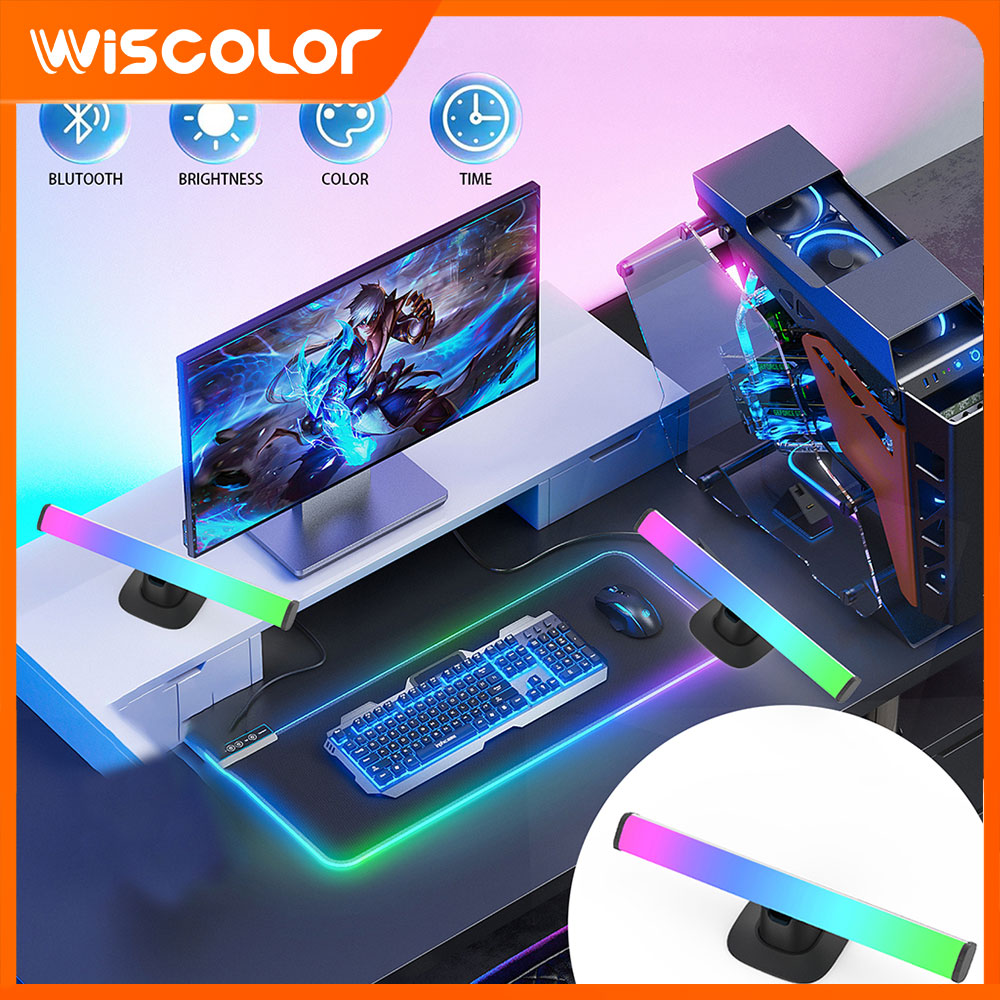 RGB LEDライトバー、Bluetooth対応、スマート設 - Desk Setup With Tv のレビューと価格