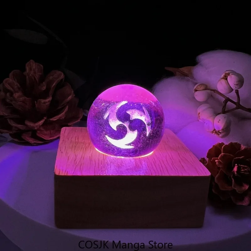 ゲーム「原神」の元素をモチーフにしたガラス球型ナイトライト。 - Desk Setup Lamp のレビューと価格
