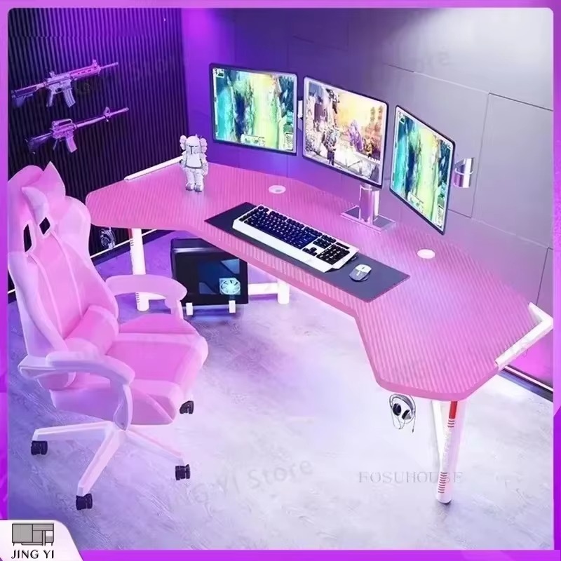 プロ仕様ゲーミングデスク 人間工学に基づいたオフィス/自宅e - Desk Setup L Shaped のレビューと価格
