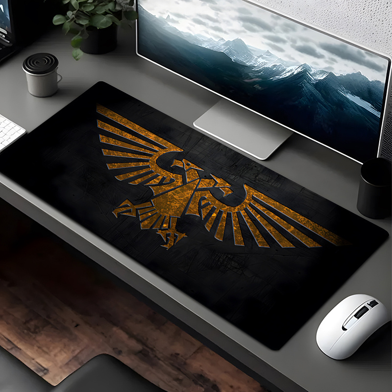 快適ゲーミングマウスパッド、耐久性のあるデスクマット、布製表 - Desk Setup Pc And Laptop のレビューと価格