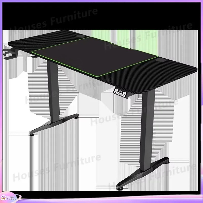 大型ゲーミングコンピューターデスク RGB LEDライト付き - Desk Setup L Shaped のレビューと価格